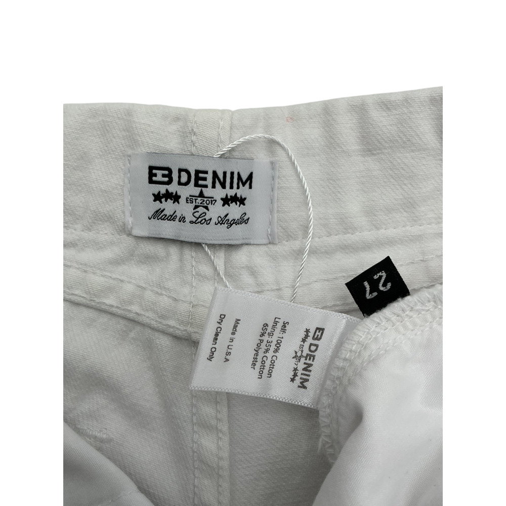 Eb Denim Wide Leg White Madison Denim Jeans Size 27 - Picture 4 of 4